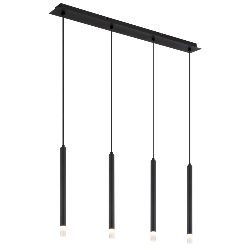 Globo - Κρεμαστό φωτιστικό οροφής 4xG9/4W/230V μαύρο