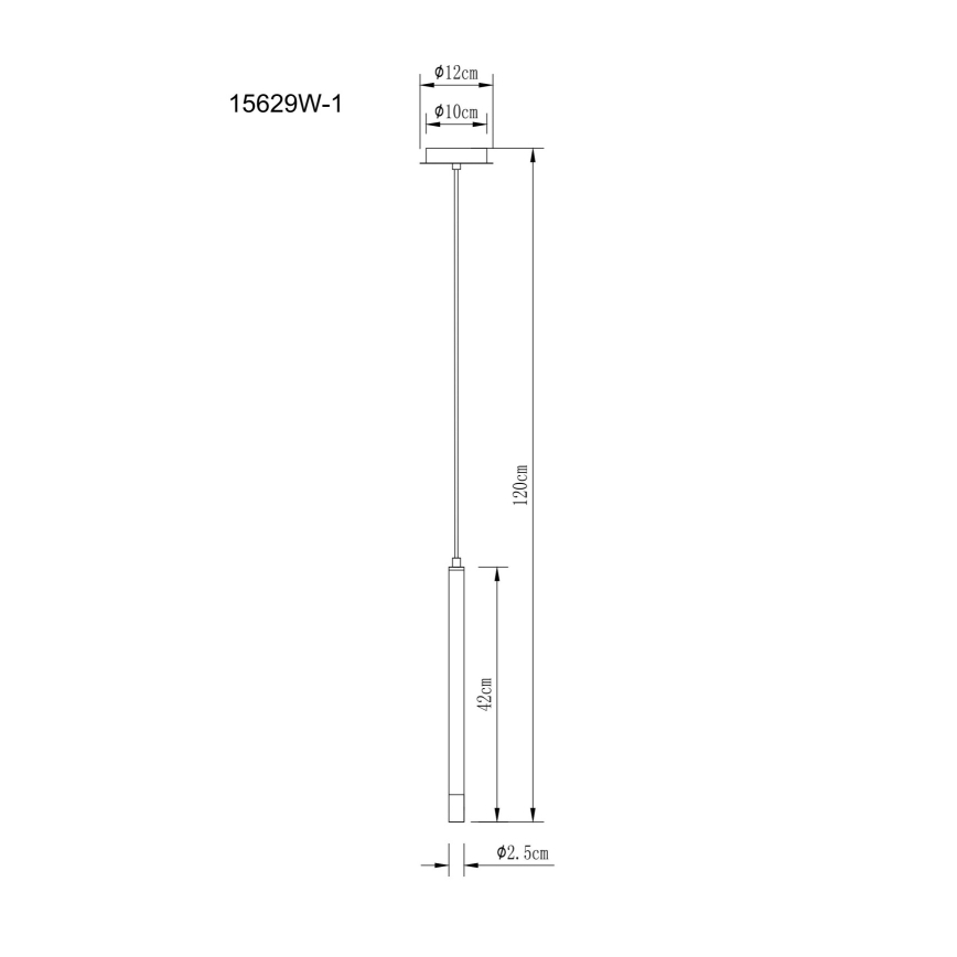 Globo - Κρεμαστό φωτιστικό οροφής 1xG9/4W/230V διάμετρος 12 cm