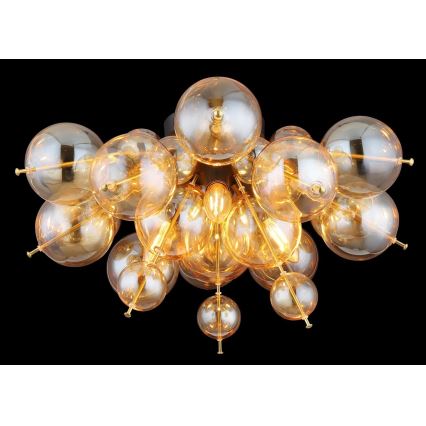 Globo - Πλαφονιέρα οροφής 3xE14/25W/230V διάμετρος 55 cm χρυσό