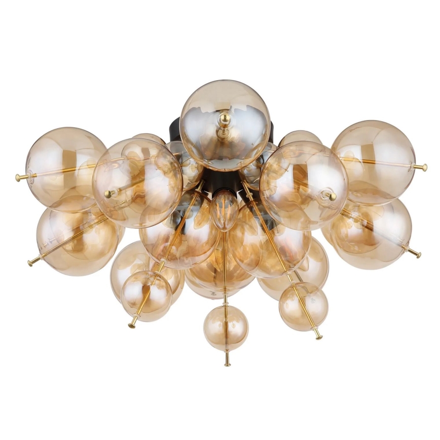 Globo - Πλαφονιέρα οροφής 3xE14/25W/230V διάμετρος 55 cm χρυσό