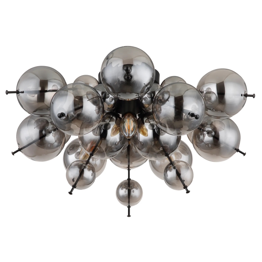 Globo - Πλαφονιέρα οροφής 3xE14/25W/230V διάμετρος 55 cm μαύρο