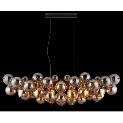 Globo - Κρεμαστό φωτιστικό με καλώδιο 6xE14/25W/230V μαύρο