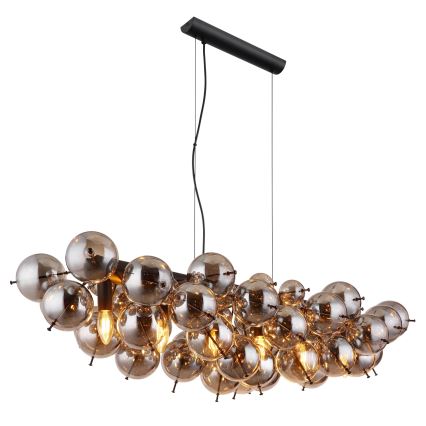 Globo - Κρεμαστό φωτιστικό με καλώδιο 6xE14/25W/230V μαύρο