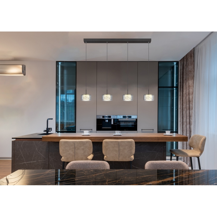 Globo -  Κρεμαστό φωτιστικό οροφής LED 4xLED/8W/230V