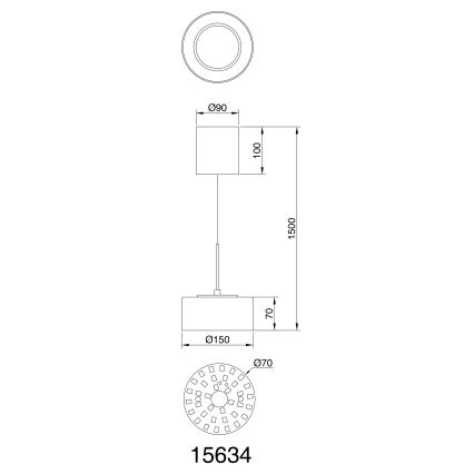 Globo -  Κρεμαστό φωτιστικό οροφής LED LED/6W/230V