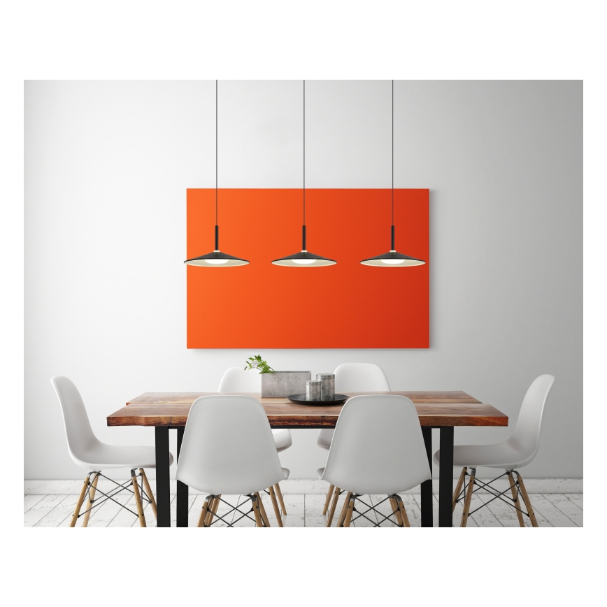 Globo - LED κρεμαστό φωτιστικό με καλώδιο LED/24W/230V 4000K μαύρο