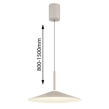 Globo - LED Κρεμαστό φωτιστικό με καλώδιο LED/18W/230V 4000K μπεζ