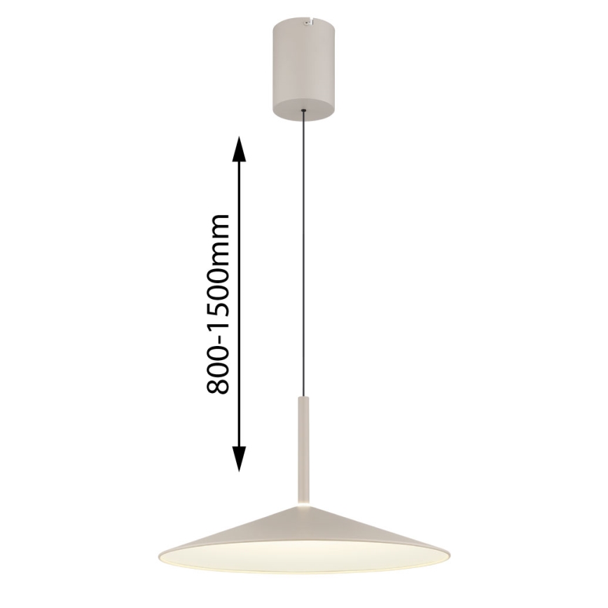 Globo - Κρεμαστό φωτιστικό LED με καλώδιο, 18W/230V, 4000K, εκρού