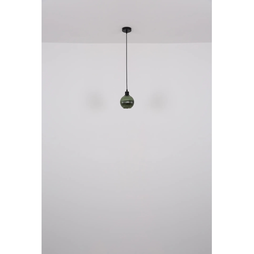 Globo - Κρεμαστό φωτιστικό οροφής 1xE27/25W/230V διάμετρος 15 cm πράσινο