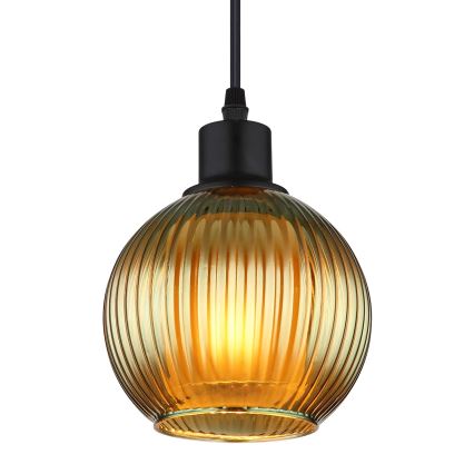 Globo - Κρεμαστό φωτιστικό οροφής 1xE27/25W/230V διάμετρος 15 cm πράσινο