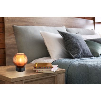 Globo - Eπιτραπέζιο φωτιστικό 1xE27/25W/230V διάμετρος 15 cm χαλκός