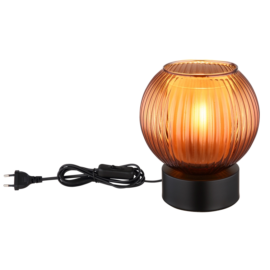 Globo - Eπιτραπέζιο φωτιστικό 1xE27/25W/230V διάμετρος 15 cm χαλκός