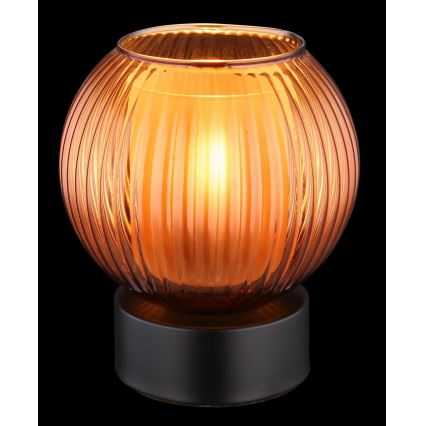 Globo - Eπιτραπέζιο φωτιστικό 1xE27/25W/230V διάμετρος 15 cm χαλκός