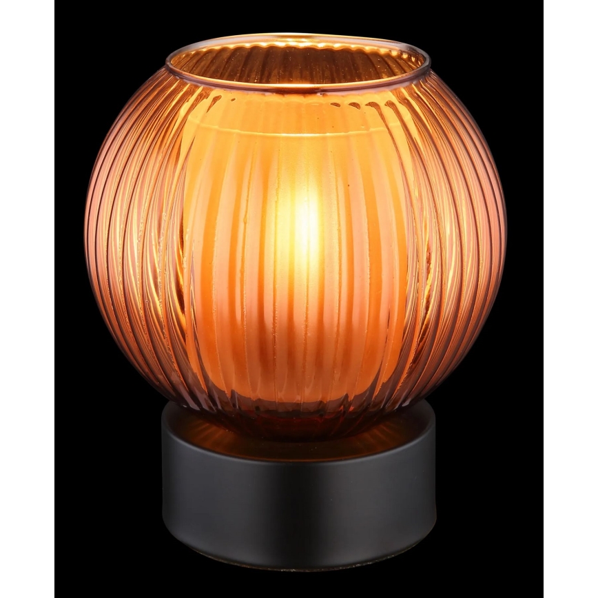 Globo - Eπιτραπέζιο φωτιστικό 1xE27/25W/230V διάμετρος 15 cm χαλκός