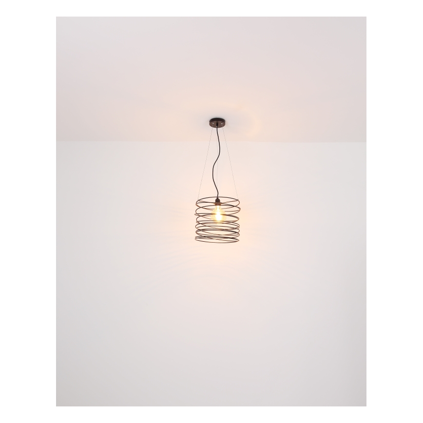 Globo 15640H - Κρεμαστό φωτιστικό με καλώδιο TILLY 1xE27/60W/230V μαύρο