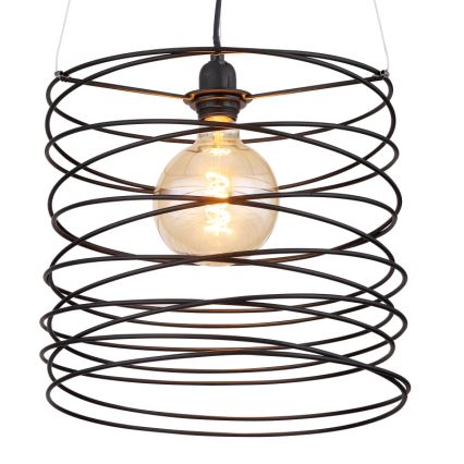 Globo 15640H - Κρεμαστό φωτιστικό με καλώδιο TILLY 1xE27/60W/230V μαύρο