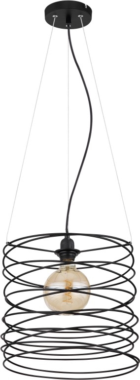 Globo 15640H - Κρεμαστό φωτιστικό με καλώδιο TILLY 1xE27/60W/230V μαύρο