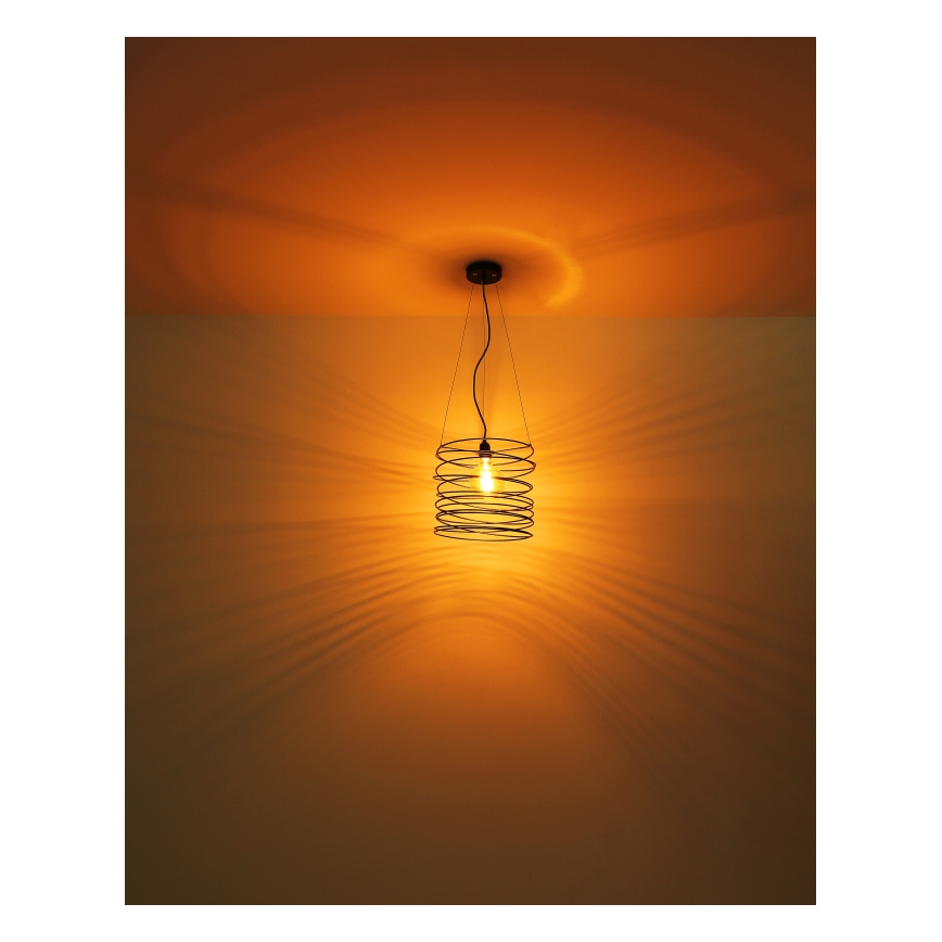 Globo 15640H - Κρεμαστό φωτιστικό με καλώδιο TILLY 1xE27/60W/230V μαύρο