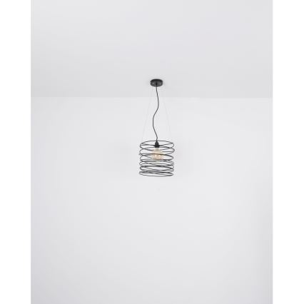 Globo 15640H - Κρεμαστό φωτιστικό με καλώδιο TILLY 1xE27/60W/230V μαύρο