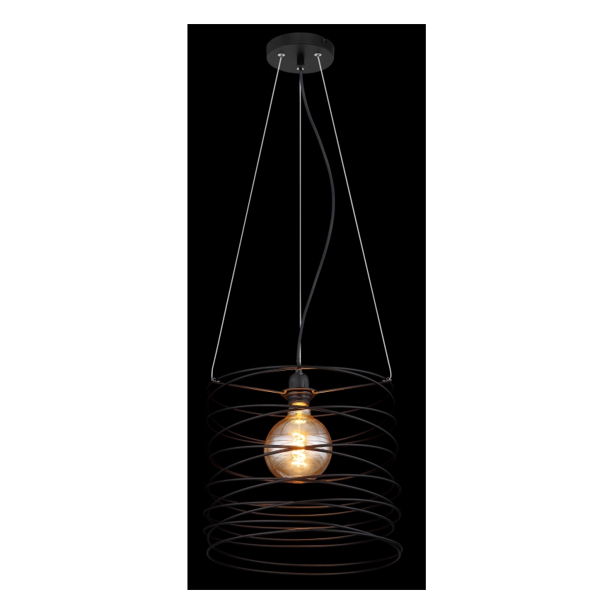 Globo 15640H - Κρεμαστό φωτιστικό με καλώδιο TILLY 1xE27/60W/230V μαύρο