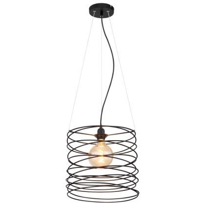Globo 15640H - Κρεμαστό φωτιστικό με καλώδιο TILLY 1xE27/60W/230V μαύρο