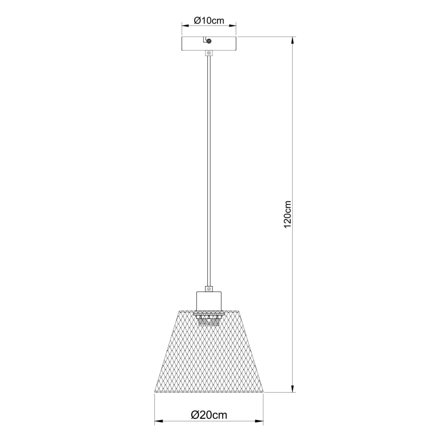 Globo - Κρεμαστό φωτιστικό οροφής 1xE27/40W/230V διάμετρος 20 cm