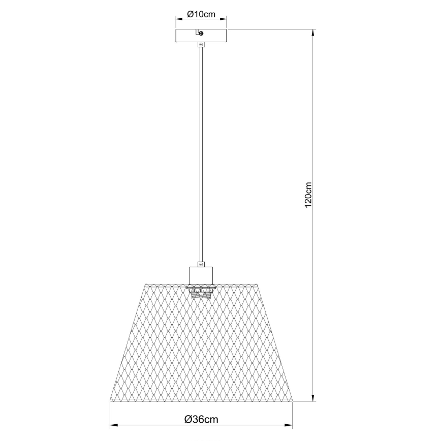 Globo - Κρεμαστό φωτιστικό οροφής 1xE27/40W/230V διάμετρος 36 cm