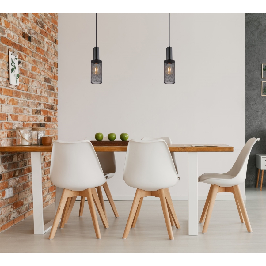 Globo - Κρεμαστό φωτιστικό οροφής 1xE27/60W/230V μαύρο