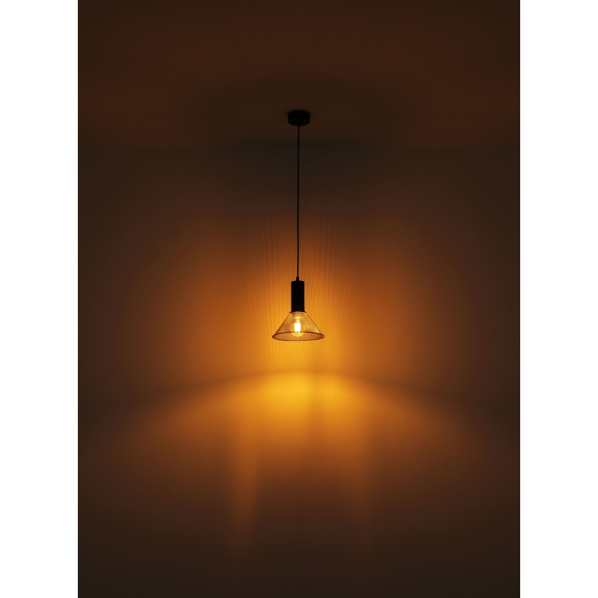 Globo - Κρεμαστό φωτιστικό οροφής 1xE27/60W/230V μαύρο