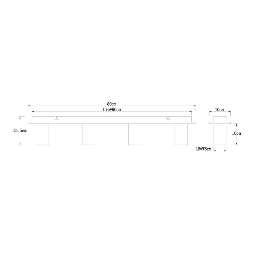 Globo 15655-4D - Φωτιστικό οροφής ERNA 4xE27/60W/230V