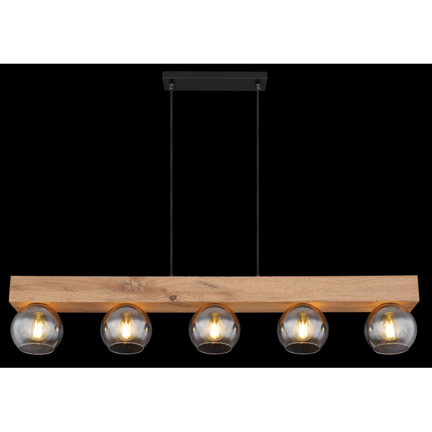 Globo -  Κρεμαστό φωτιστικό οροφής ράγα 5xE27/40W/230V