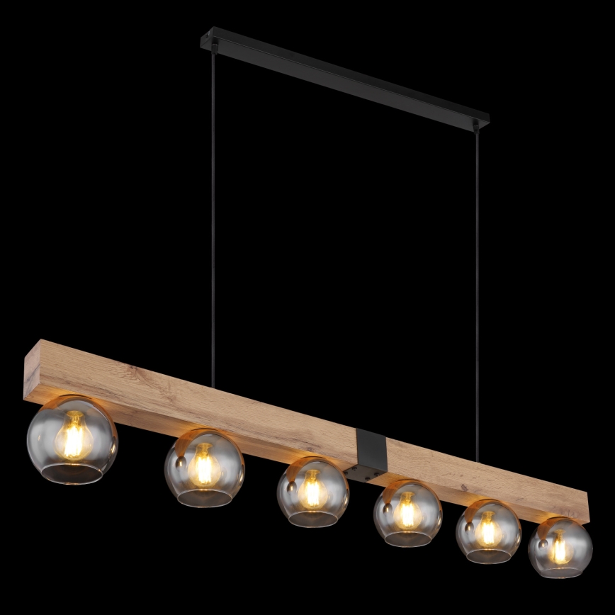 Globo - Κρεμαστό φωτιστικό με καλώδιο 6xE27/40W/230V
