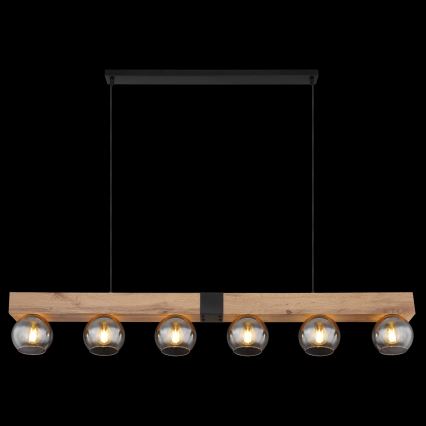 Globo - Κρεμαστό φωτιστικό με καλώδιο 6xE27/40W/230V