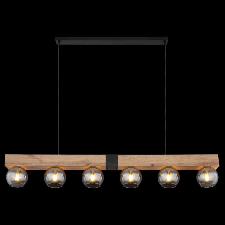 Globo - Κρεμαστό φωτιστικό με καλώδιο 6xE27/40W/230V