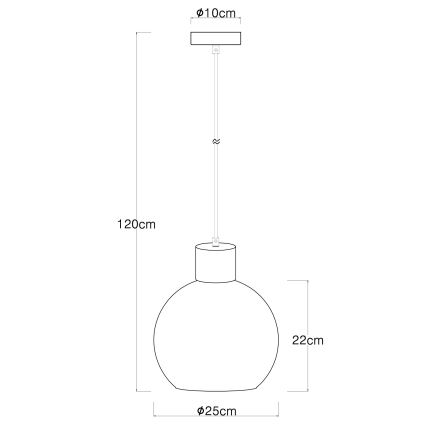 Globo -  Κρεμαστό φωτιστικό οροφής 1xE27/40W/230V