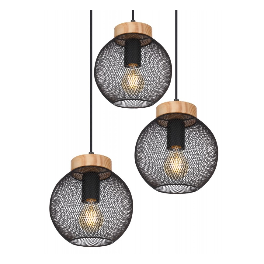 Globo - Πολύφωτο με συρματόσχοινο 3xE27/60W/230V