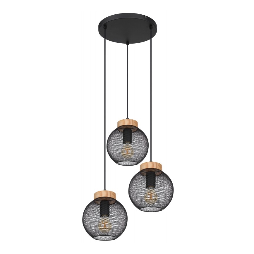 Globo - Πολύφωτο με συρματόσχοινο 3xE27/60W/230V