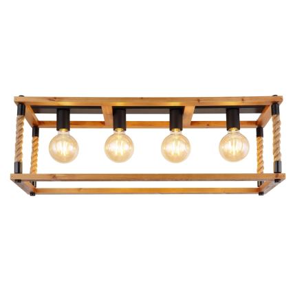 Globo 15691-4D - Φωτιστικό οροφής VERNON 4xE27/60W/230V