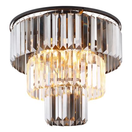 Globo - Πλαφονιέρα οροφής 3xE27/40W/230V διάμετρος 40 cm μαύρο