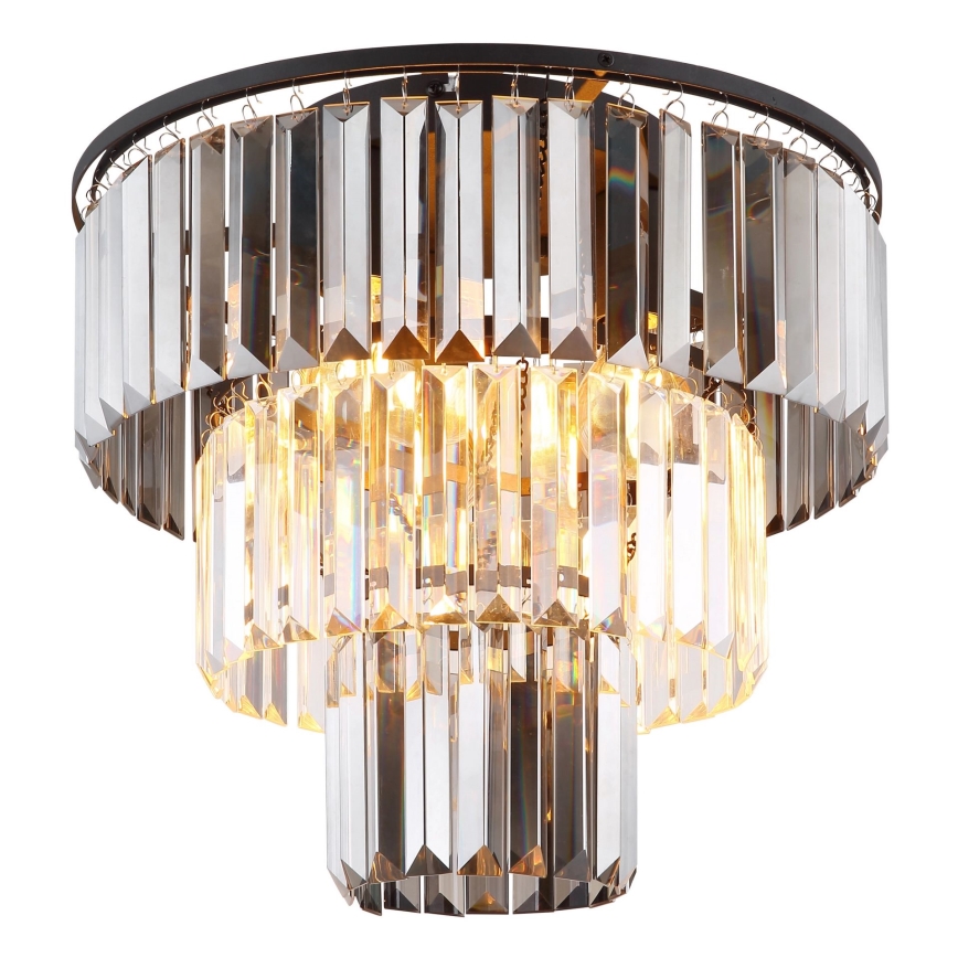 Globo - Πλαφονιέρα οροφής 3xE27/40W/230V διάμετρος 40 cm μαύρο