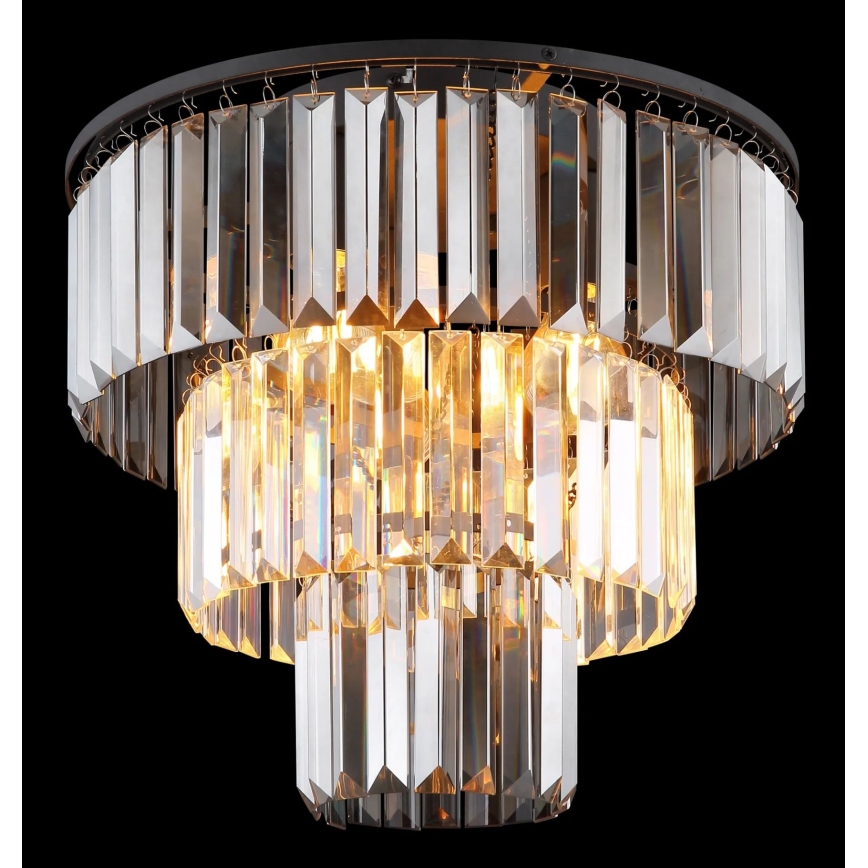 Globo - Πλαφονιέρα οροφής 3xE27/40W/230V διάμετρος 40 cm μαύρο