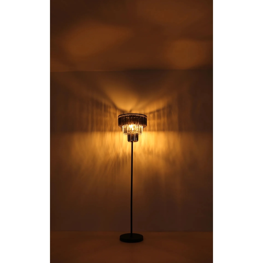 Globo - Επιδαπέδιο φωτιστικό 3xE27/40W/230V διάμετρος 40 cm μαύρο