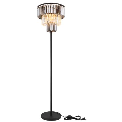 Globo - Επιδαπέδιο φωτιστικό 3xE27/40W/230V διάμετρος 40 cm μαύρο