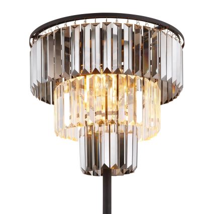 Globo - Επιδαπέδιο φωτιστικό 3xE27/40W/230V διάμετρος 40 cm μαύρο