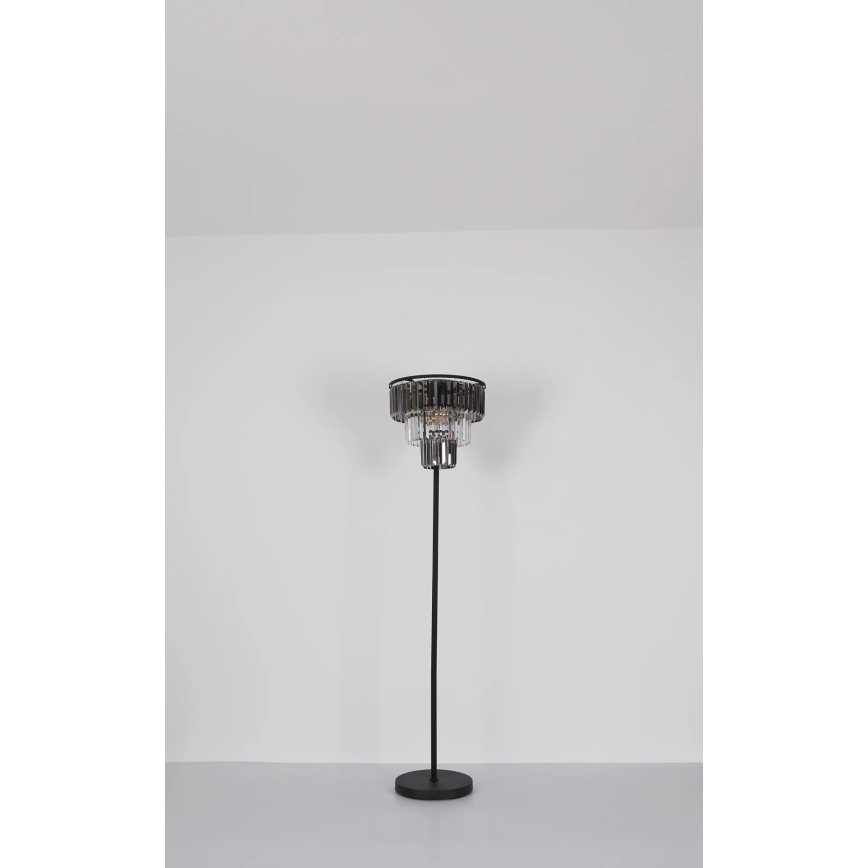 Globo - Επιδαπέδιο φωτιστικό 3xE27/40W/230V διάμετρος 40 cm μαύρο