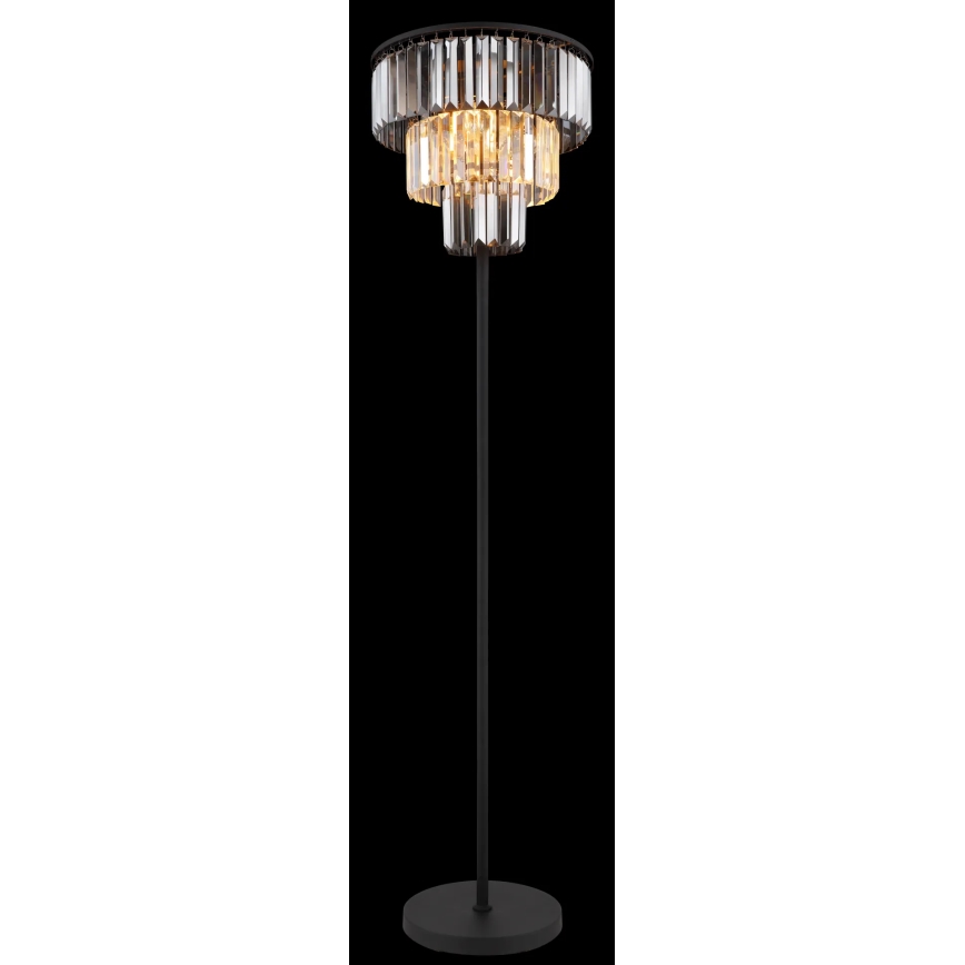 Globo - Επιδαπέδιο φωτιστικό 3xE27/40W/230V διάμετρος 40 cm μαύρο