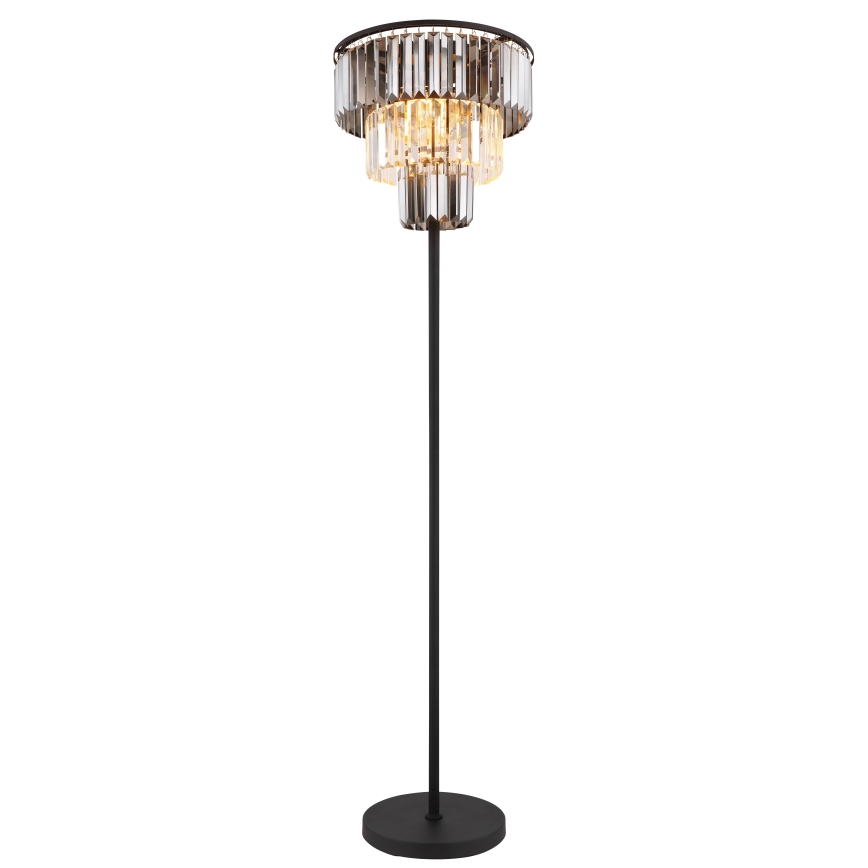 Globo - Επιδαπέδιο φωτιστικό 3xE27/40W/230V διάμετρος 40 cm μαύρο