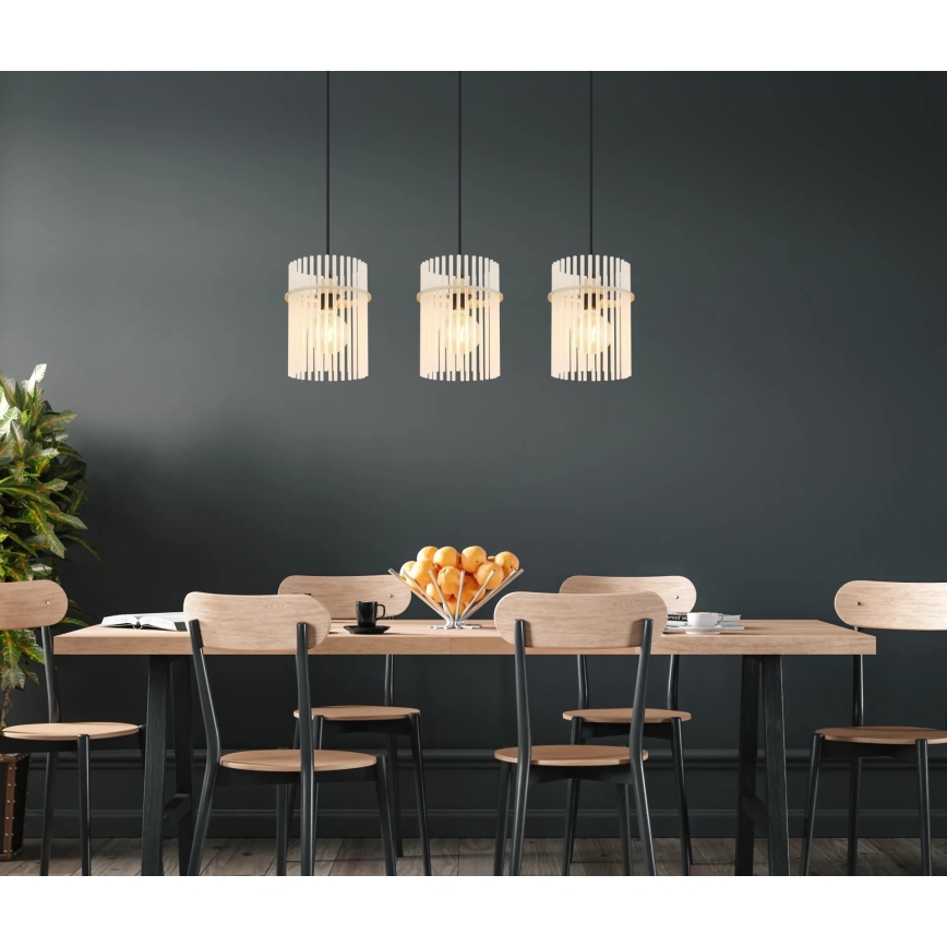 Globo - Κρεμαστό φωτιστικό με καλώδιο 3xE27/60W/230V