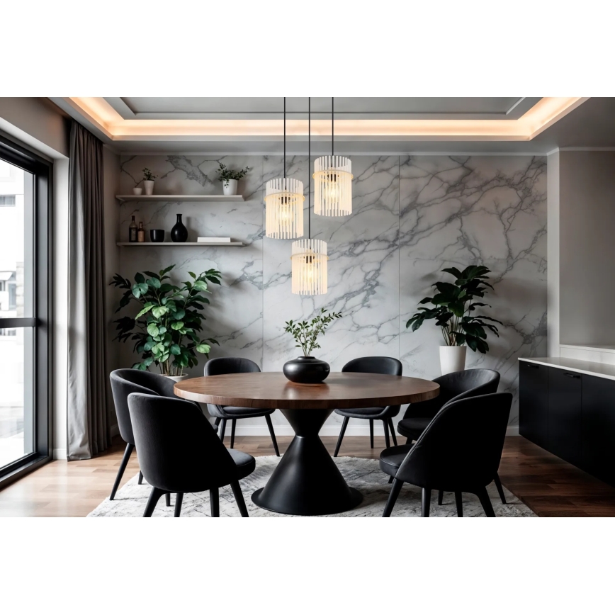 Globo - Κρεμαστό φωτιστικό με καλώδιο 3xE27/60W/230V