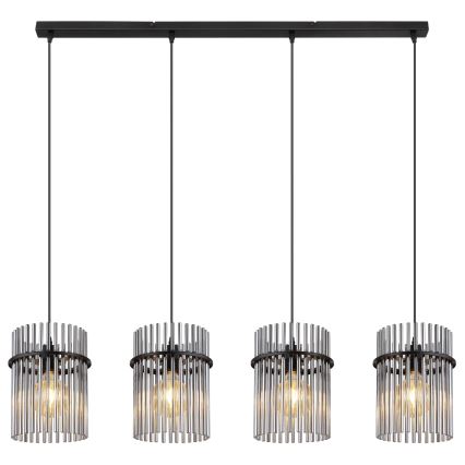 Globo - Κρεμαστό φωτιστικό οροφής 4xE27/60W/230V μαύρο